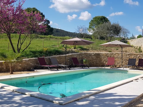Cévennes Renovated farmhouse, comfort, pool, nature.