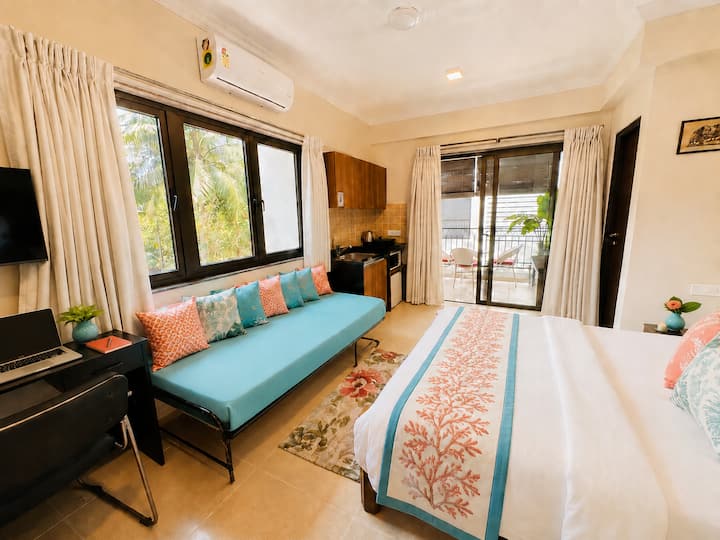 Faodail 6 | Greenery-view Studio Near Baga Beach - Goa