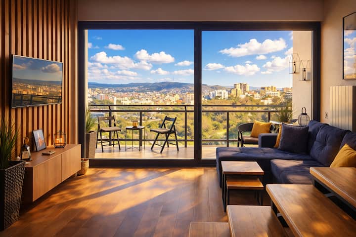 Penthouse Next To Mziuri Park With Large Terrace - Tiflis