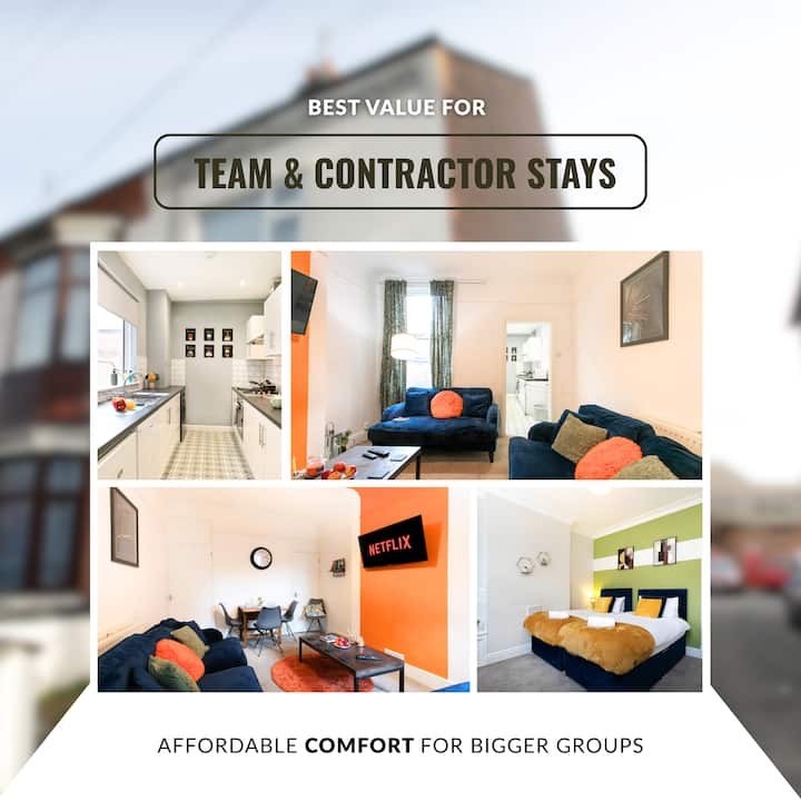 35%off|30nightreserve|business|family|parking|3bdr - Leicester