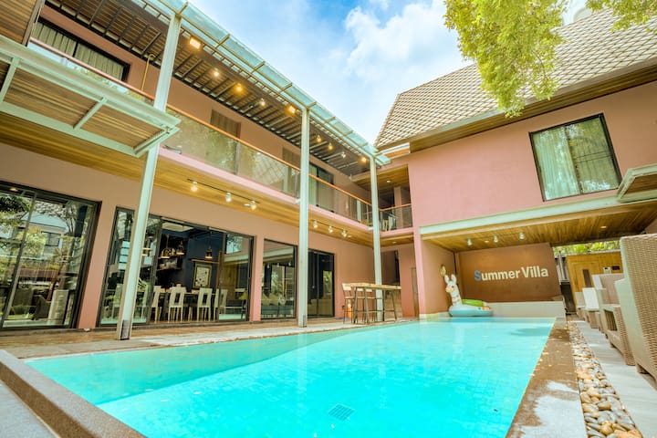 曼谷中心Thong Lor顶级豪宅庄园泳池别墅summer villa 189