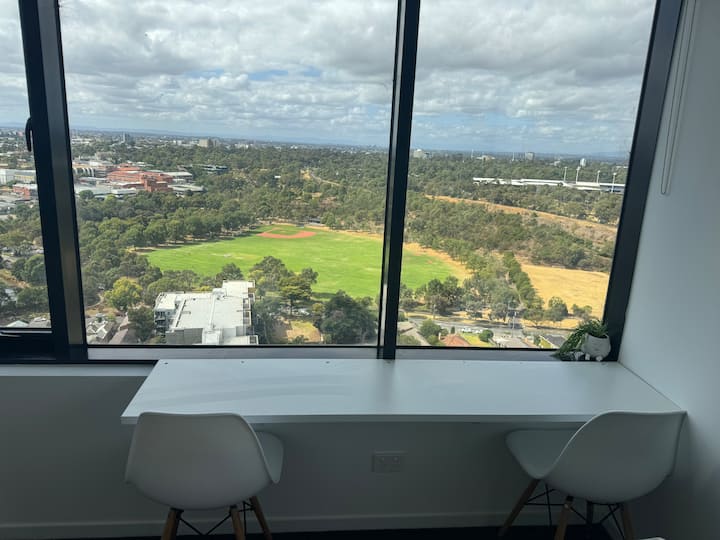 270° Melbourne Skyline • Free Parking • Gym+sauna - Brunswick