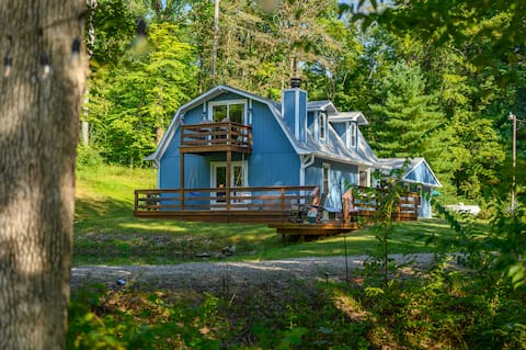 R&R Creekside 3BR, 2BA, 7AC Wooded, Pond, 6 Guests