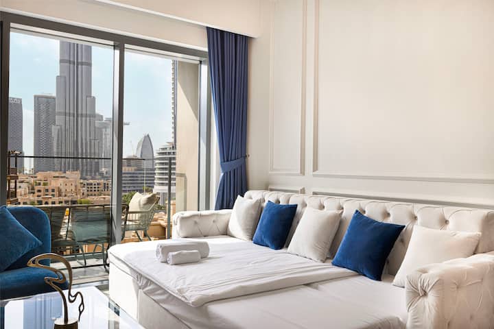 Lux Apartment W/ Full Burj View I 5 Min Dubai Mall - Dubai