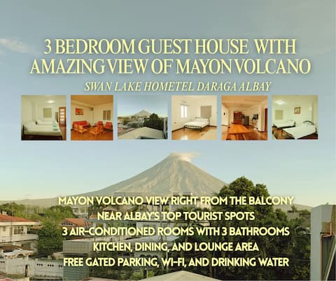3 bedroom unit w/ Overlooking Mayon Volcano View