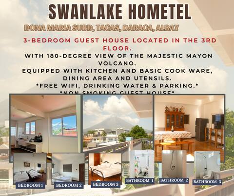 3 bedroom unit w/ Overlooking Mayon Volcano View