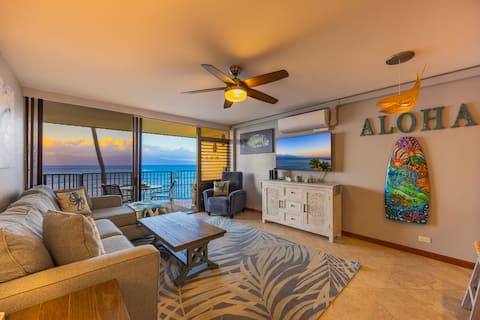 Successful Airbnb property: Hale Koholā: Oceanfront Top Floor: AC & Views! in Napili Honokowai
