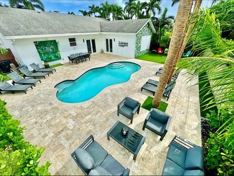 ThePalms/Heated Pool/5minFLLAirport/6minPort&Beach