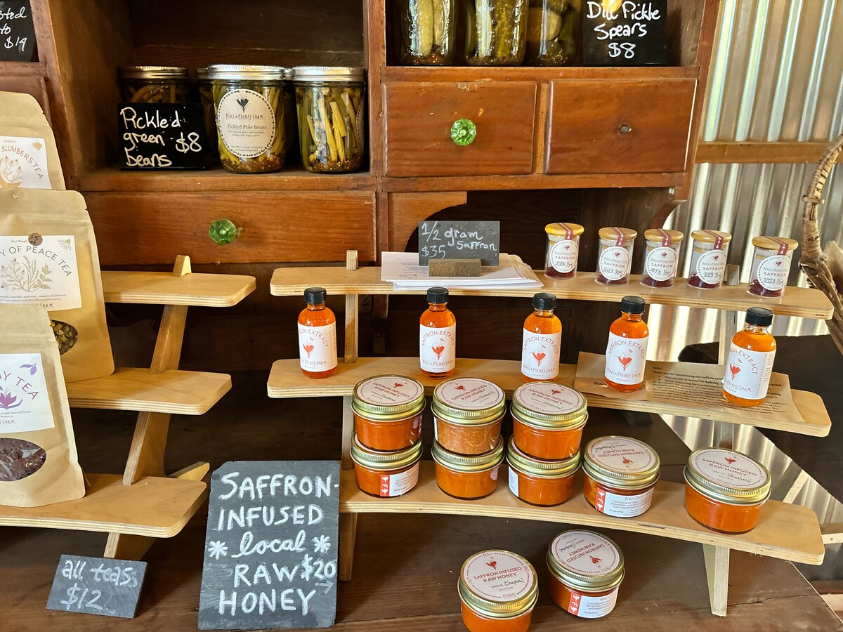 Get saffron honey at a farm. at Stargazing Dome in Hidden Valley Lake