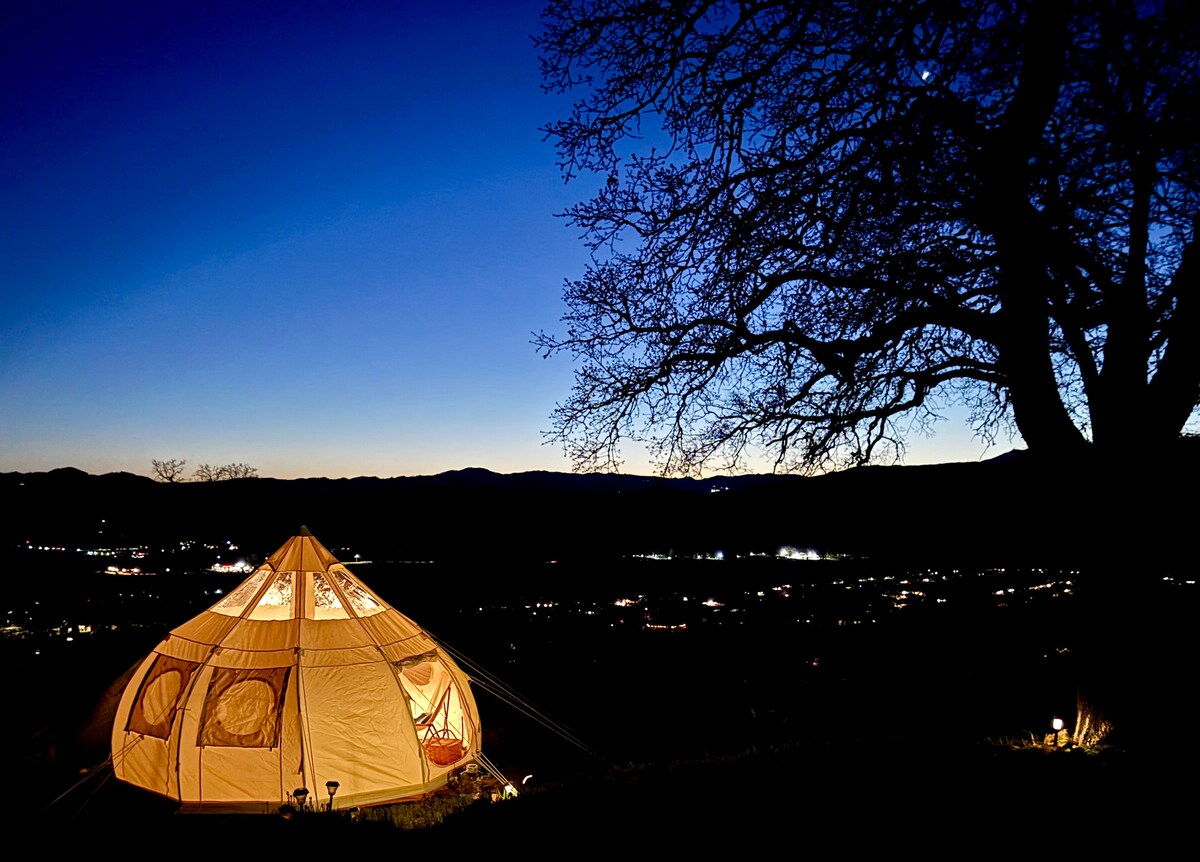 Winter: The Astral is not a tent, not a dome, not the future, not the past...a one of a kind experience. Especially here, where it seems ready to blast off into orbit. at Stargazin