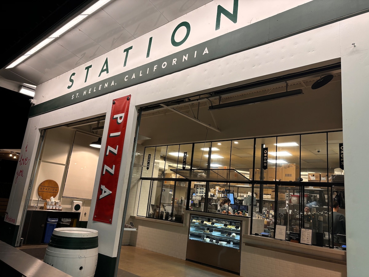 Stop for a snack on the route 29--my favorite is Station in St. Helena, with small quiches, salads and pizza. at Stargazing Dome in Hidden Valley Lake