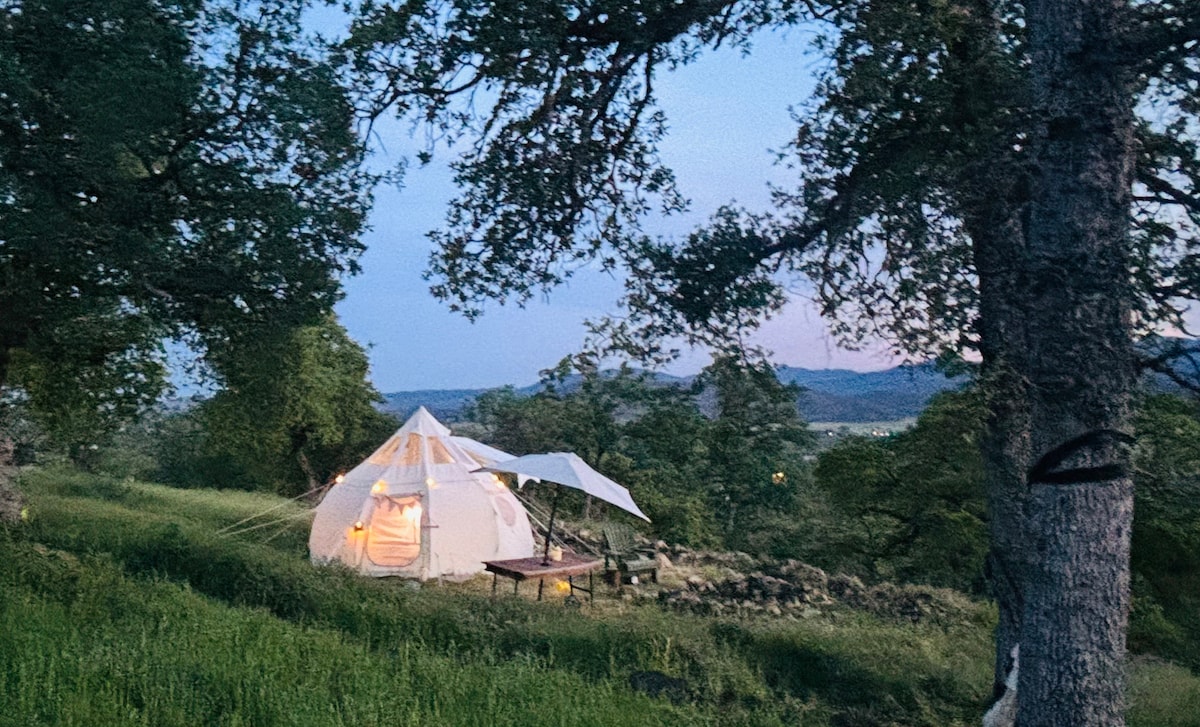 April: was extremely difficult to build the road here, the house and to put the Astral Lotus on top of the best part. Yes this is not a typical Airbnb. It is more like camping, but