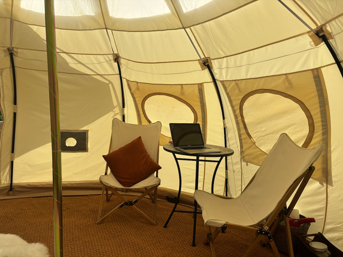 You can work from the Astral, the cell signal is good and WiFi reaches the yurt! at Stargazing Dome in Hidden Valley Lake