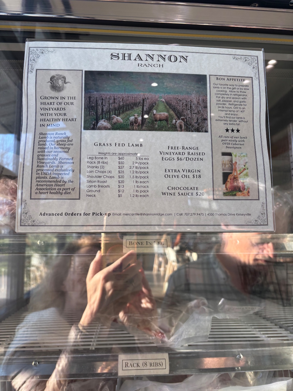 Get eggs, olive oil, lamb, wine all local! at Stargazing Dome in Hidden Valley Lake