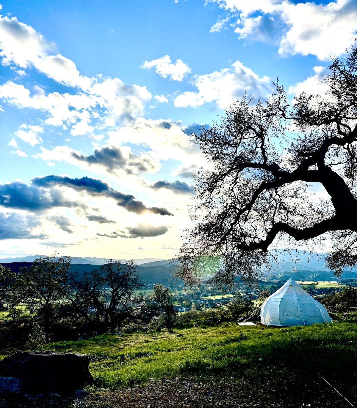 March: Dramatic sky in early Spring. at Stargazing Dome in Hidden Valley Lake