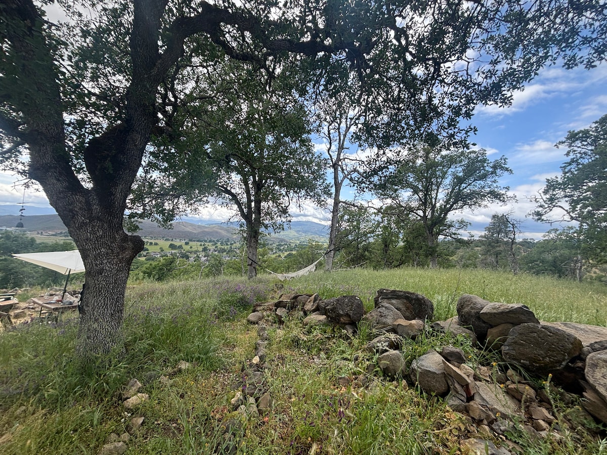 The views as you shower ! at Stargazing Dome in Hidden Valley Lake