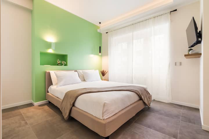 Dit is de tweede kamer. Zeer comfortabel, groen is mijn favoriete kleur en ik vind het erg ontspannend