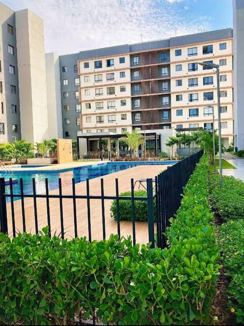 New apartment in the Center-Amazing view of the pool