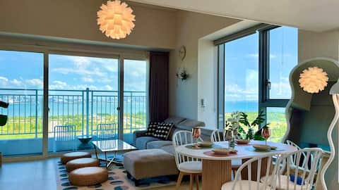 Yeongjongdo Indermun 5/Ocean View Terrace/Double-Sided Sea View/Large Duplex/Free Parking/20 minutes from the airport
