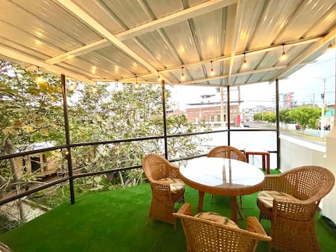 Family apartment with terrace near Pacasmayo beach