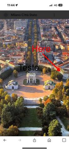 Arco della Pace Centro Storico vista panoramica