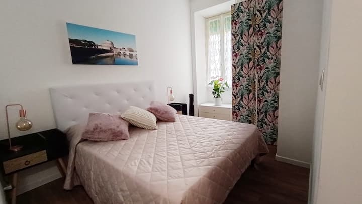 Habitación doble acogedora y luminosa 