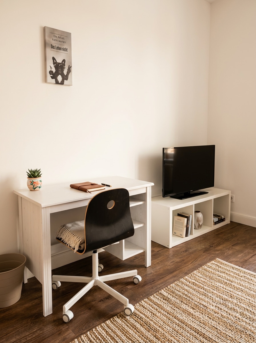 Charmante Wohnung in Uni Nähe – elegant eingerichtetes Wohnzimmer