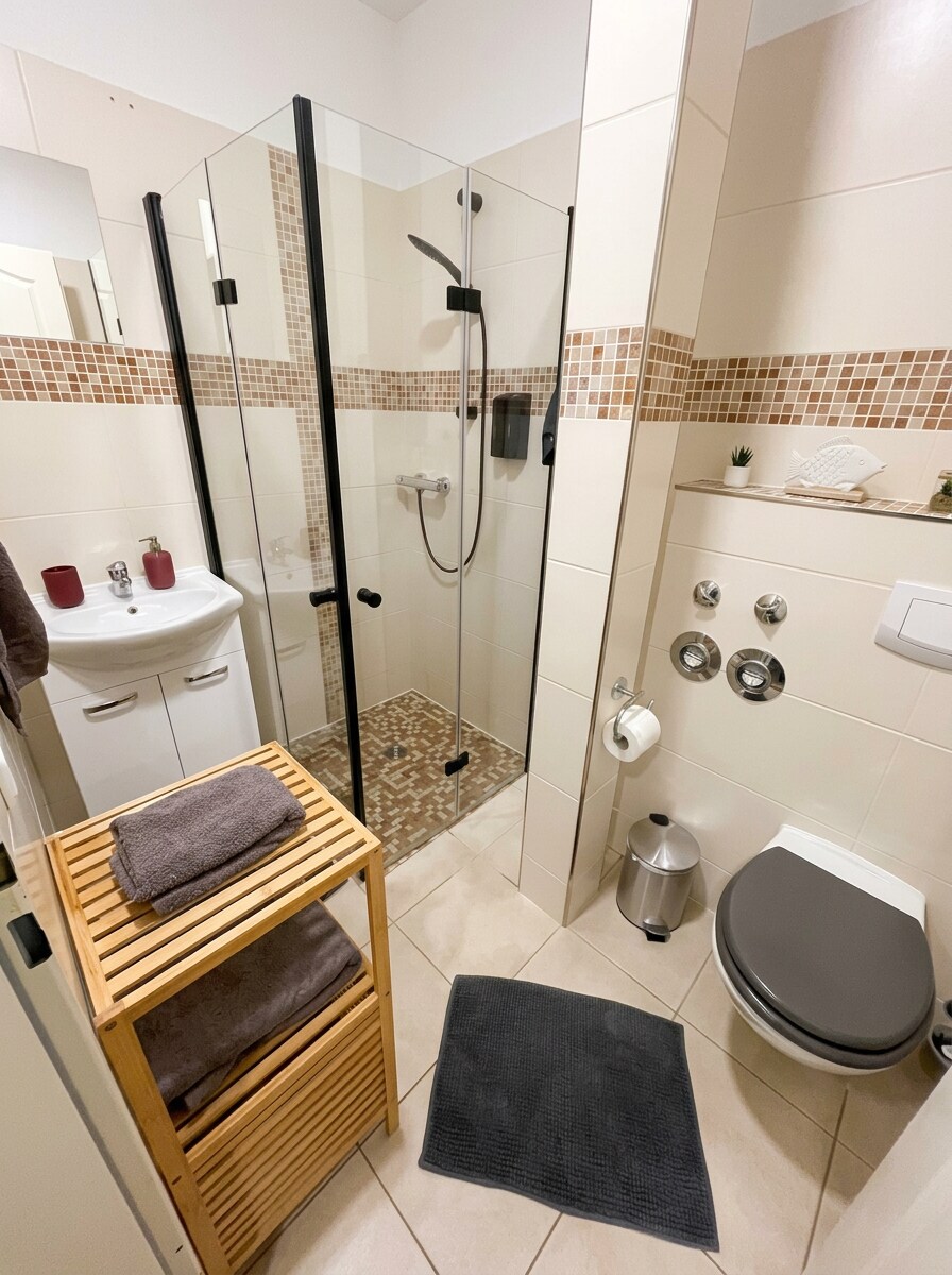 Charmante Wohnung – Terrasse