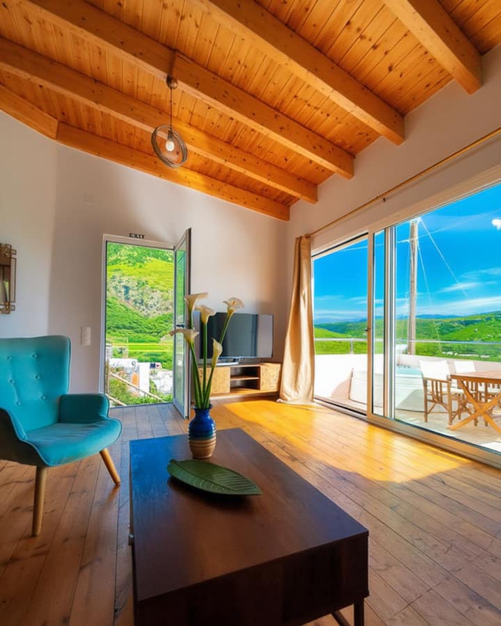 Roza Stone Suite With Hot Tub & Mountain View - Kaminaki