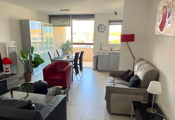 Wohnung Mit Pool & Lagunenblick - Saint-Cyprien