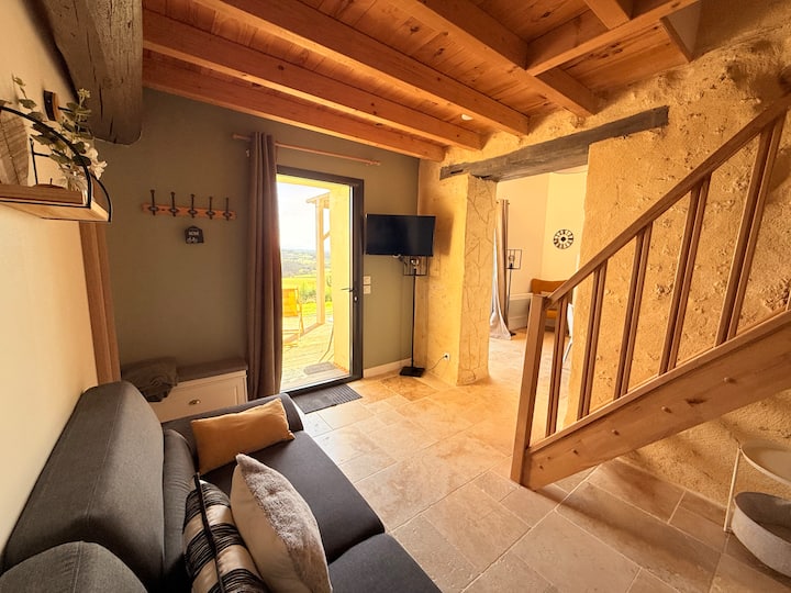 Cottage 90m2- Jacuzzi Privé Et Vue -10 Min Marciac - Marciac