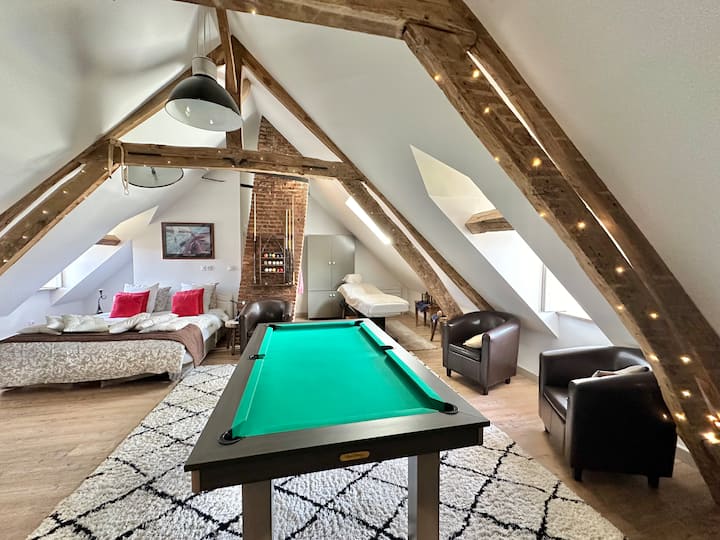 Loft Romantique - Balnéo - Billard - Massage - Montreuil
