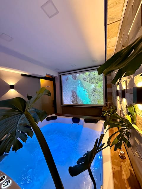 House with whirlpool in Monte Sião - La Home