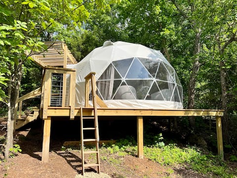 Geodesic Sunset Dome at Three Ponds Community