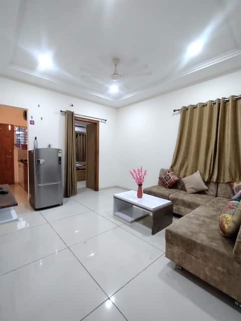 Charming 1BHK flat with big park facing Balcony