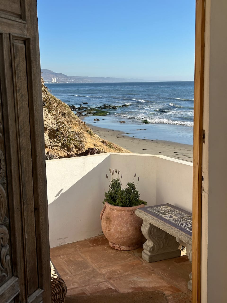 Perla de Mar, a casita built into the cliff, Puerto Nuevo, Baja California, Mexico, photo 1 of 10