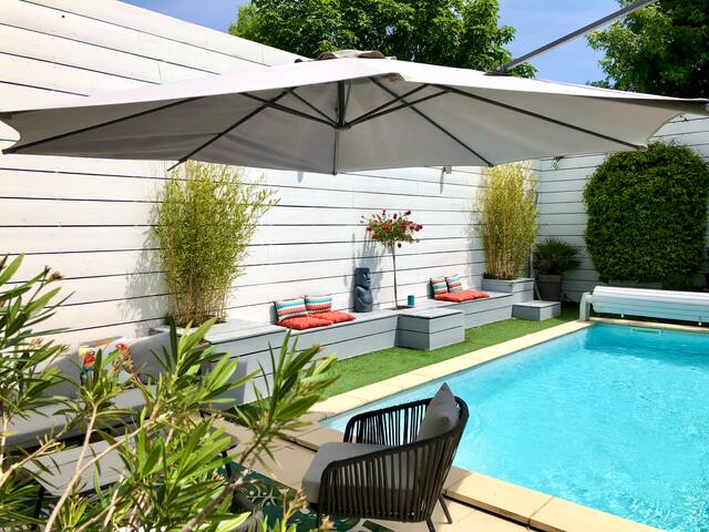 Loft 130m2 piscine, clim et garage à Bordeaux gallery image 5