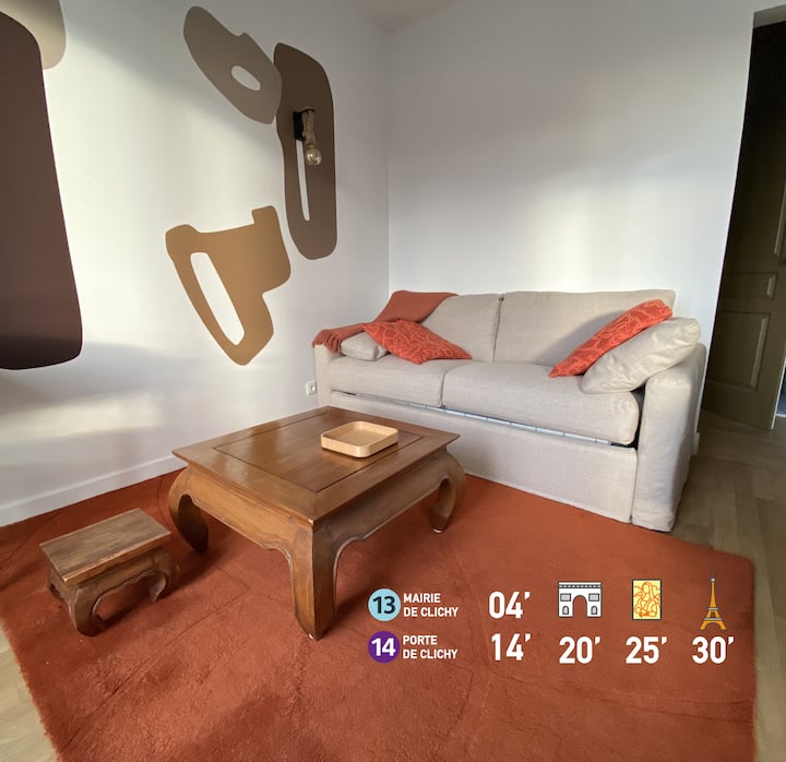 Comforthome - 500 M De Paris - Clichy Centre - Clichy