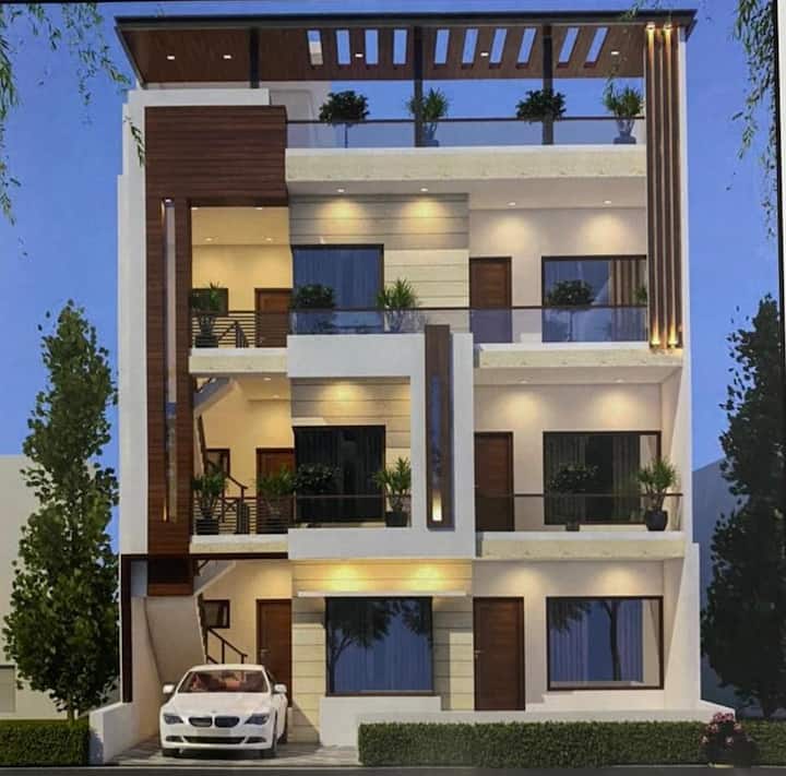 Luxury 2bhk House With Balcony, Porch & Swing - Chandigarh