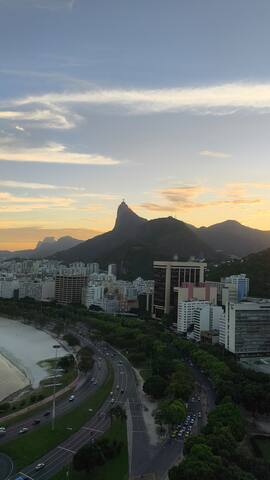 Linda vista para praia e Cristo!