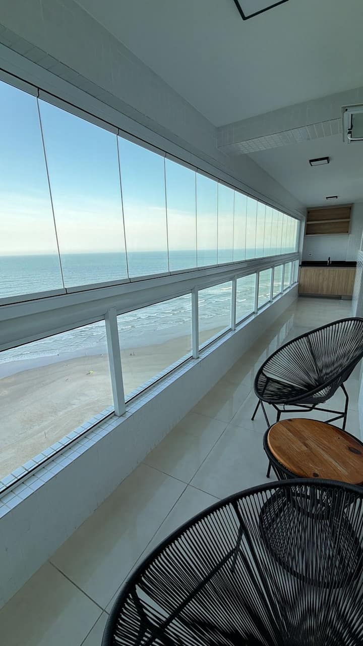 Front Of The Sea! 7 People - Praia Grande - Praia Grande