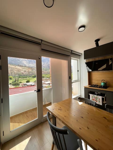 Modern house, apartment for rent with terrace.