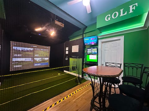 Golf Sim, Game Room, HotTub, BBQ & EV Charger