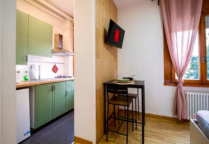 [Monolocale Flower] Comfort&free Wifi! Arena Rcf - Reggio Emilia