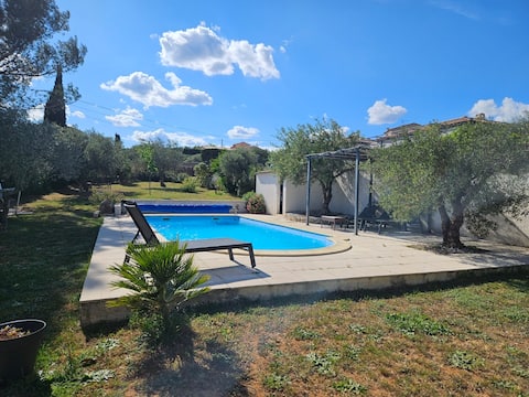 villa with swimming pool
