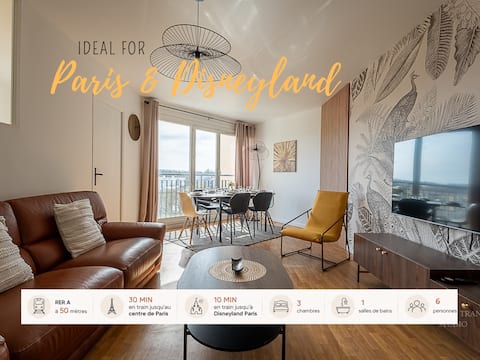 Airbnb Disney Paris Family apt Torcy-RER/25’Paris
