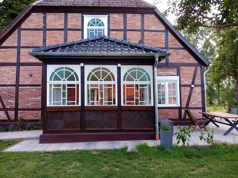 Historic old manor house in Breetz by the river