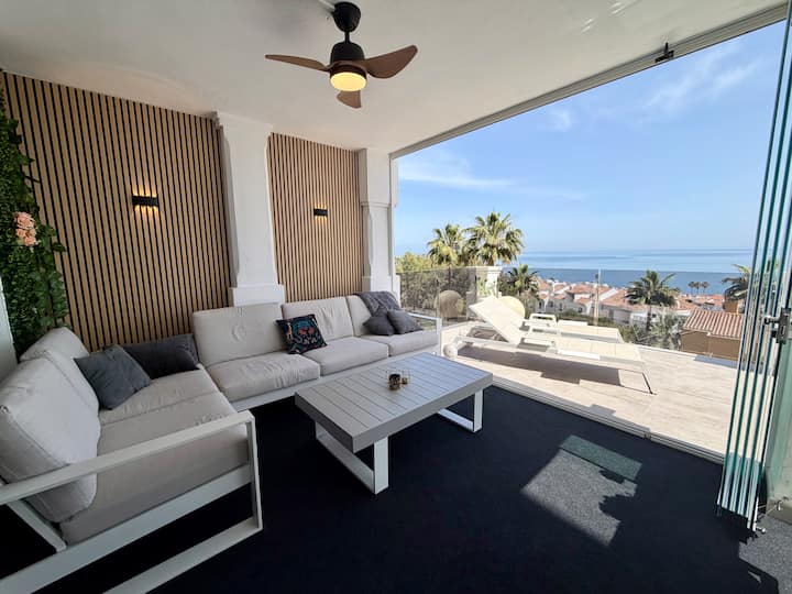 Fantastic 2 Bedroom Seaview Flat - Manilva