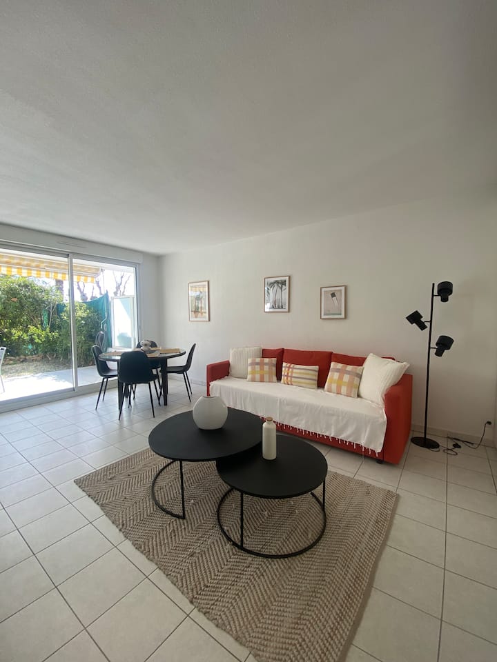 T2 Cosy - 3* Avec Jardin, Piscine, Parking, Plage - ibis La Ciotat
