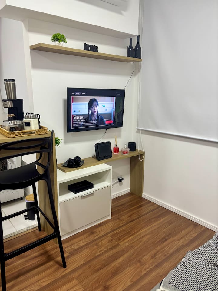 Studio Levin Gardem 104 Mogi Cama Queen E Ar Luxo - Mogi das Cruzes